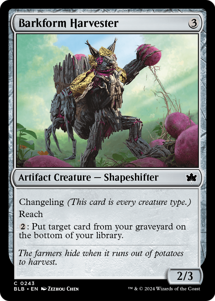 Barkform Harvester card image
